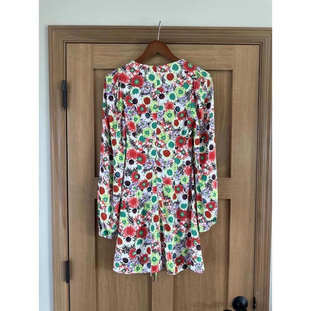 NWT AFRM Caprice Long Sleeve Mini Dress in Summer Daisy Bouquet Women’s size XS - Picture 7 of 13